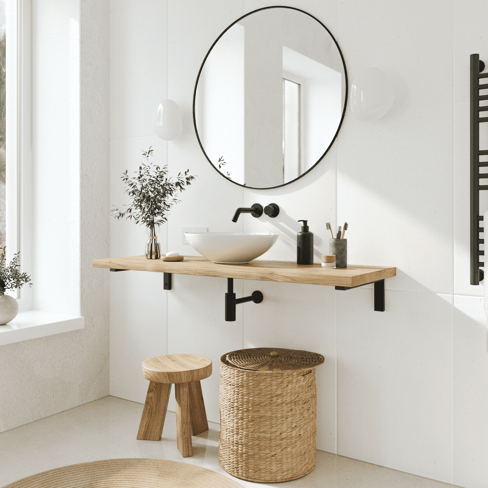 Waschtischhalterung MAIN - 7 Größen - 2 Farben