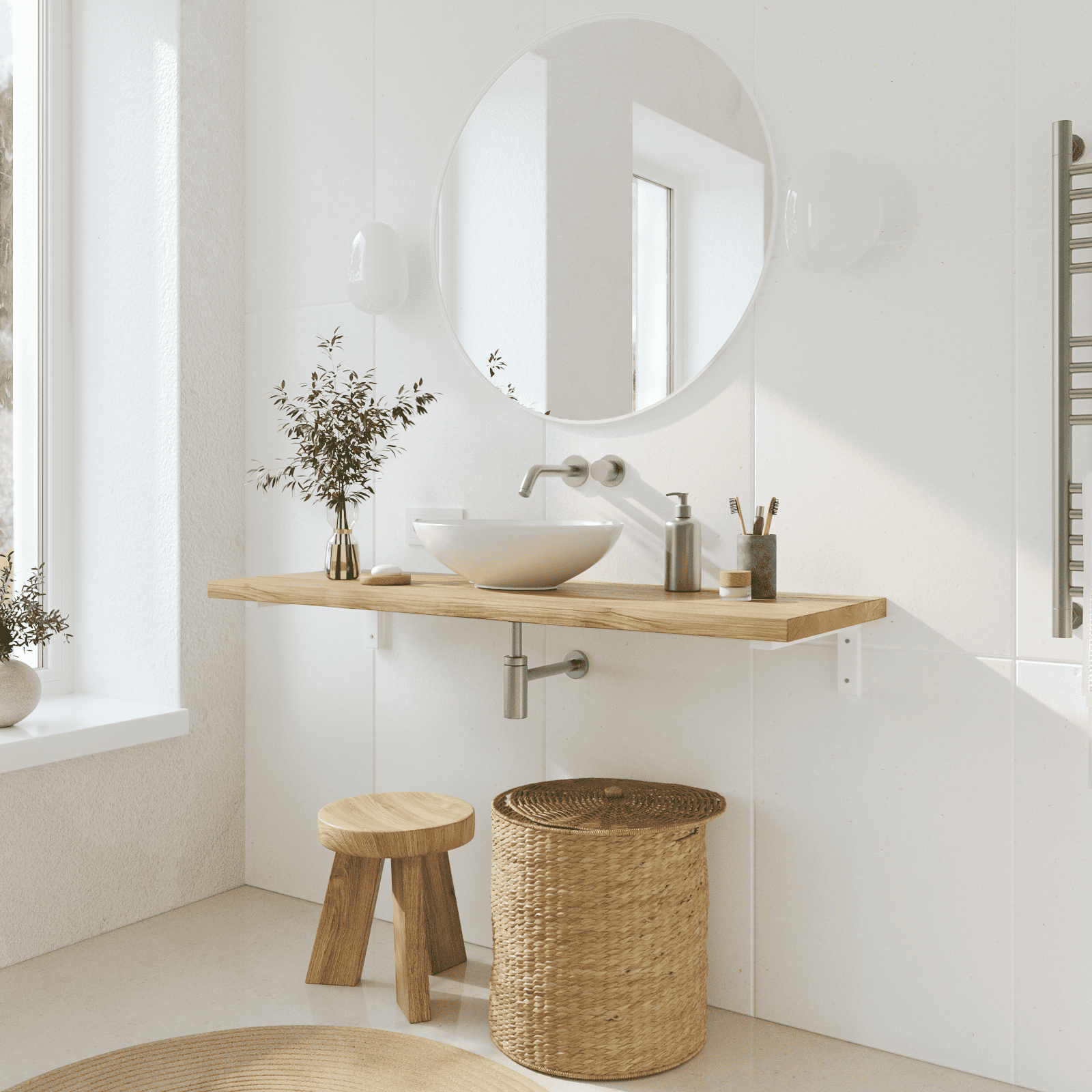 Waschtischhalterung MAIN - 7 Größen - 2 Farben