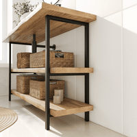 Support de lavabo DONAU - hauteur 75 cm - 6 tailles - 2 couleurs