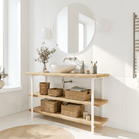 Support de lavabo DONAU - hauteur 75 cm - 6 tailles - 2 couleurs