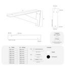 Schwerlast Regalhalter STEINBERG - 6 Größen - 2 Farben