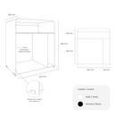 Nachttisch ELY - 2 Farben