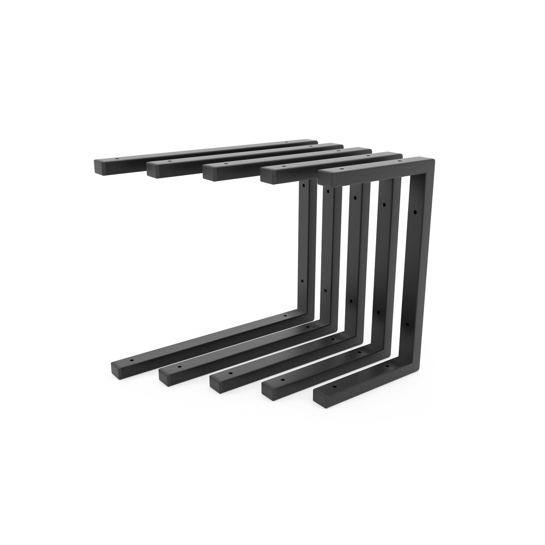 Schwerlast Regalhalter ERLENBERG - 40 cm hoch - 4 Größen - 2 Farben