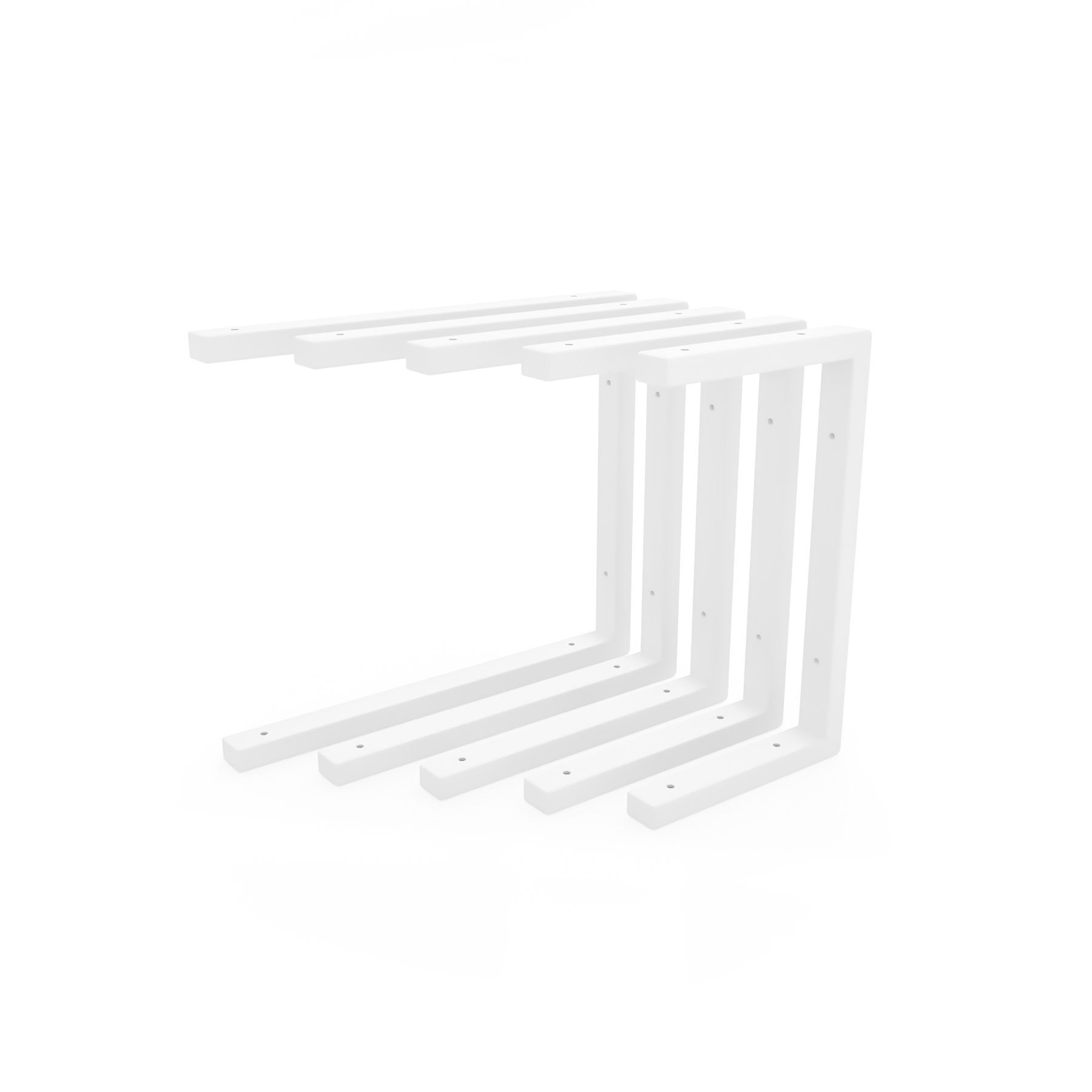 Schwerlast Regalhalter ERLENBERG - 40 cm hoch - 4 Größen - 2 Farben