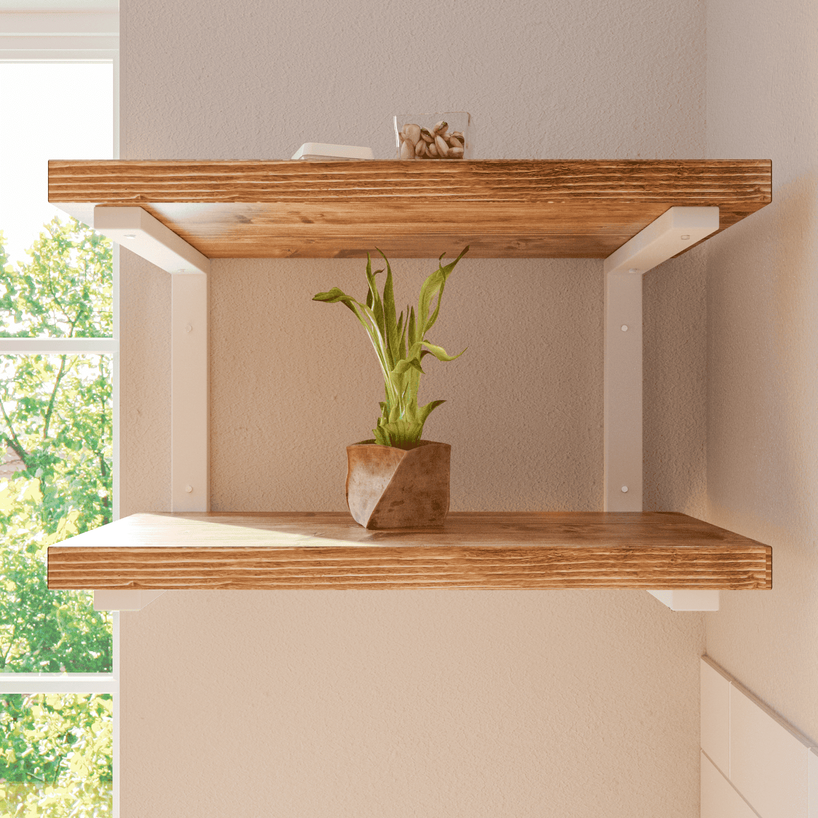 Schwerlast Regalhalter ERLENBERG - 40 cm hoch - 4 Größen - 2 Farben