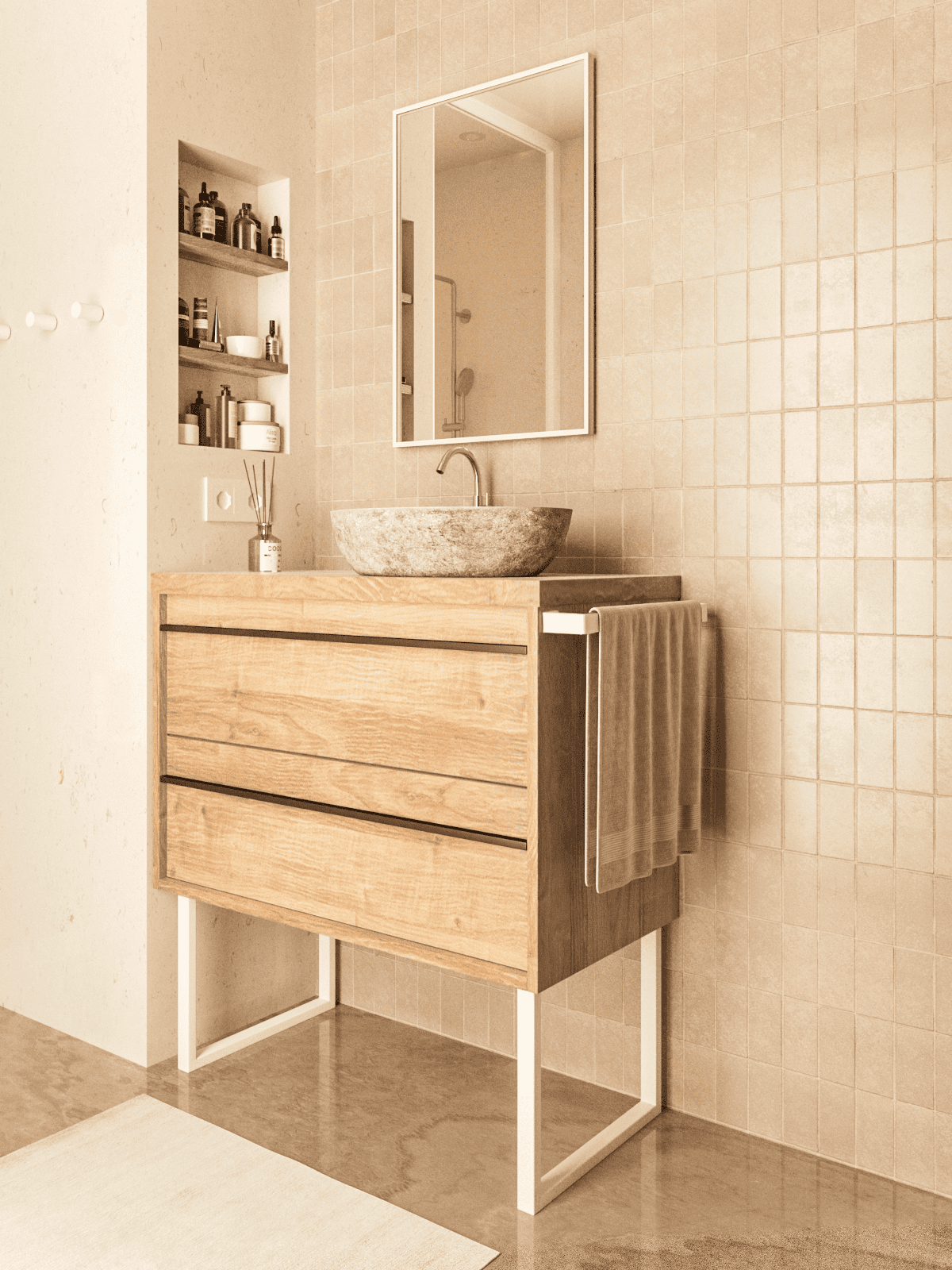 Möbelfüße GRAZ - 35 cm hoch - 7 Größen - 2 Farben