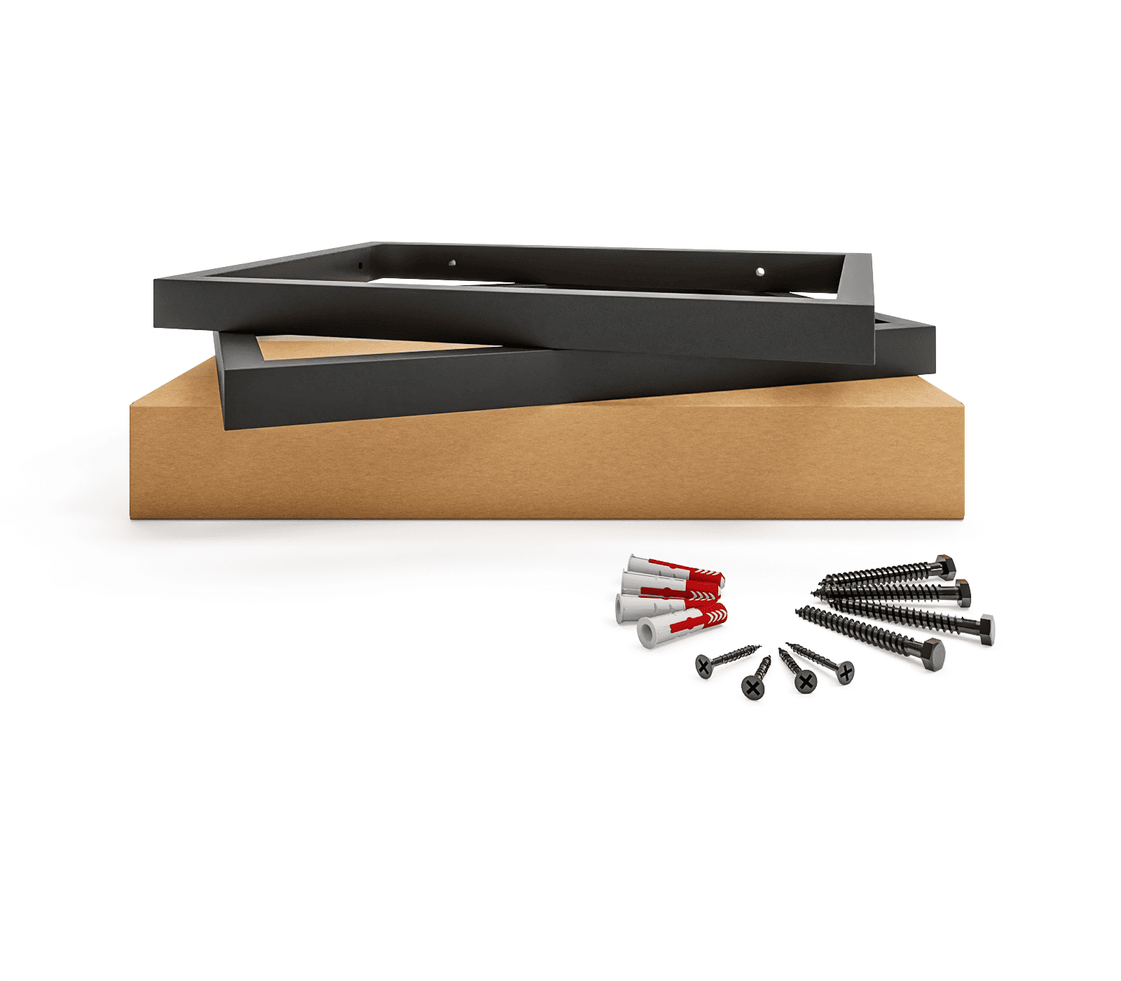 Suporte para prateleiras de carga pesada KRONBERG - 5 tamanhos - 2 cores