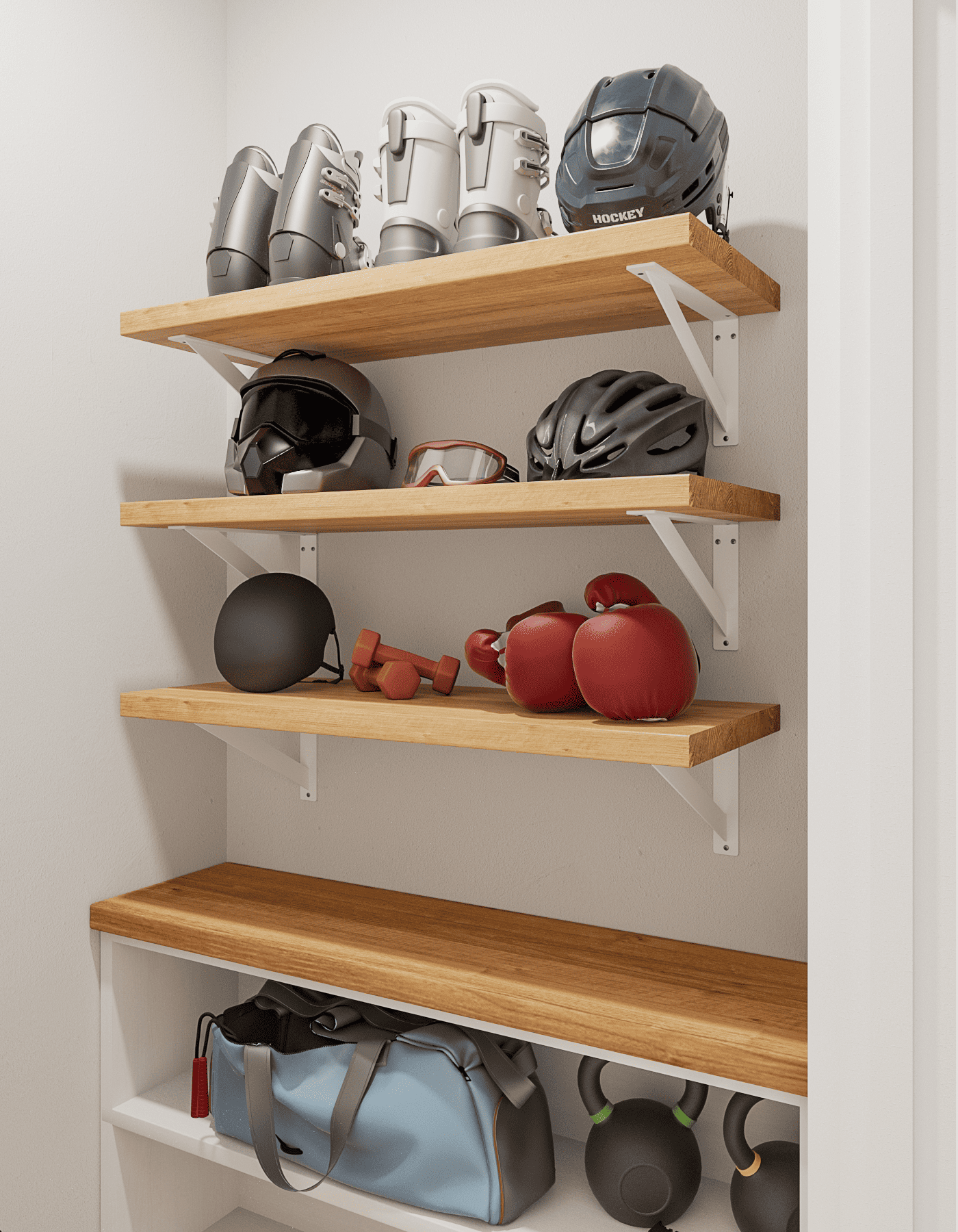 Schwerlast Regalhalter STEINBERG - 6 Größen - 2 Farben